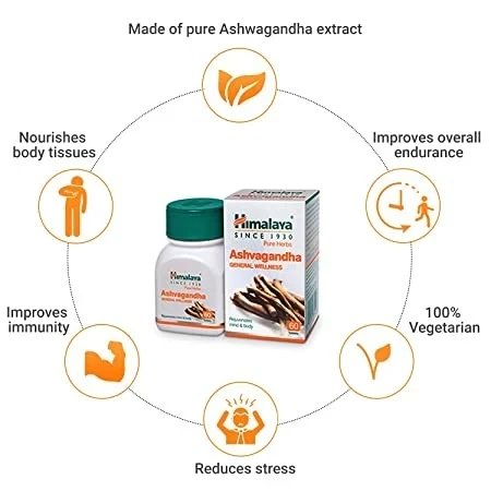 Himalaya Ashvagandha Tablets - General Wellness, 60 Tablets-6.webp